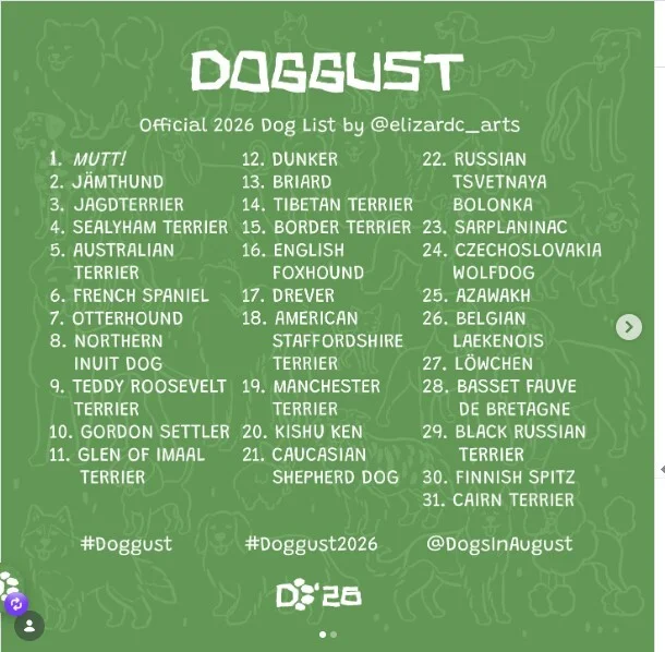 New DOGGUST Challenge - My, Drawing, Characters (edit), Redisoj, Dog, Animals, 2D, Sketch, Longpost