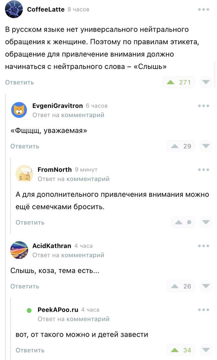 Правила этикета