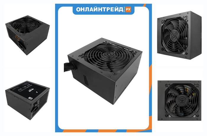 Блок питания 1STPLAYER BLACK.SIR, 600W, 80+ Standart (SR-600W)