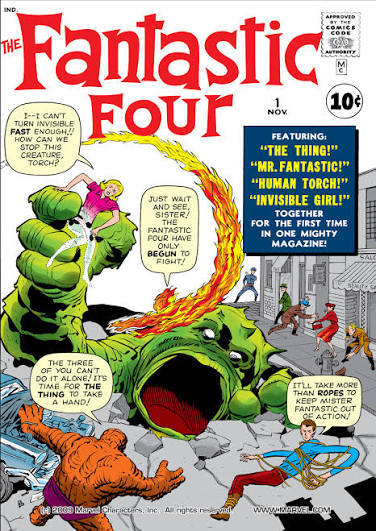 С этого всё началось: обложка легендарного комикса «The Fantastic Four» #1 (1961 год)