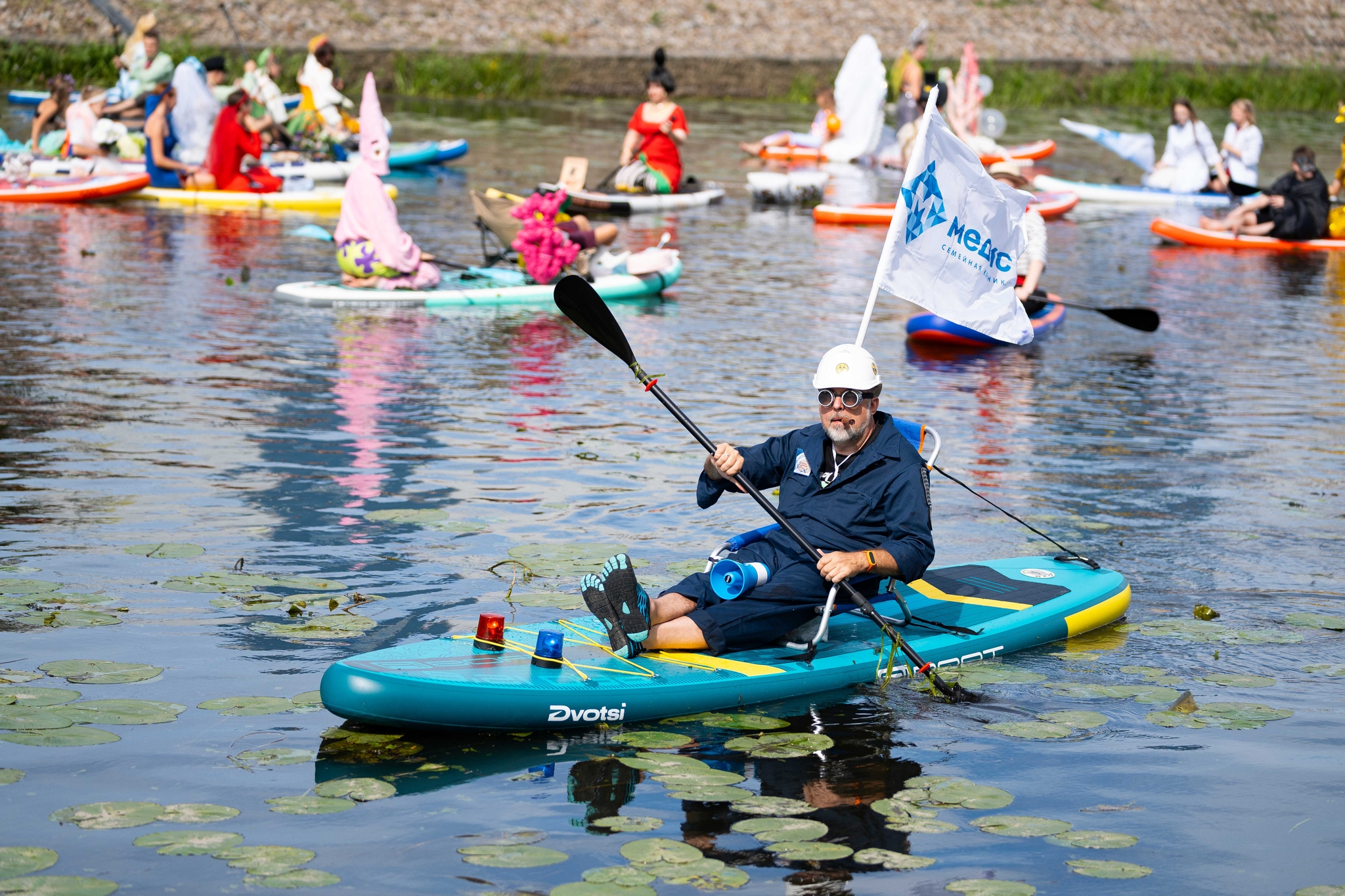 The fifth SUP carnival on the waves of Uvodi Mighty - My, Paddleboard, SUPsurfing, Carnival, Day of the city, Ivanovo, Ivanovo region, Holidays, The festival, River rafting, Girls, Sports girls, Sport, Cosplay, Costume, Longpost