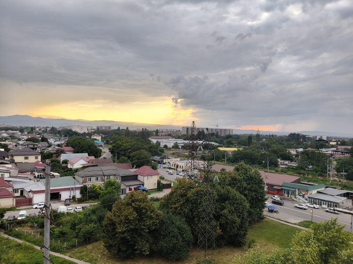 Вот такой сегодня у меня закат...