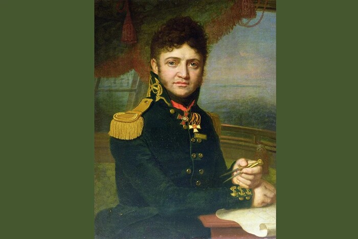 Юрий Лисянский. Портрет работы Владимира Боровиковского, 1810 год.