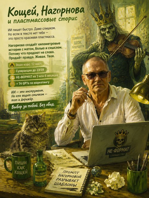 Кощей, Нагорнова и пластмассовые сторис