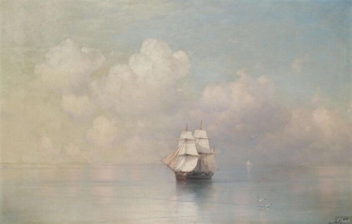 Штиль, 1837 год, Айвазовский, по версии сайта Kibaart, где хранится не известно