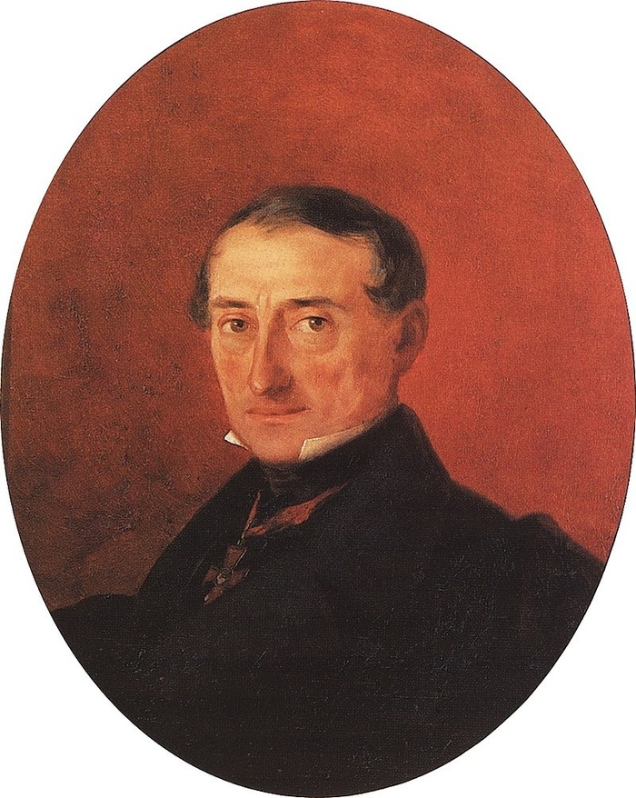 Портрет А.И.Казначеева кисти Айвазовского, 1847 год (Айвазовскому было 30 лет на момент написания картины)