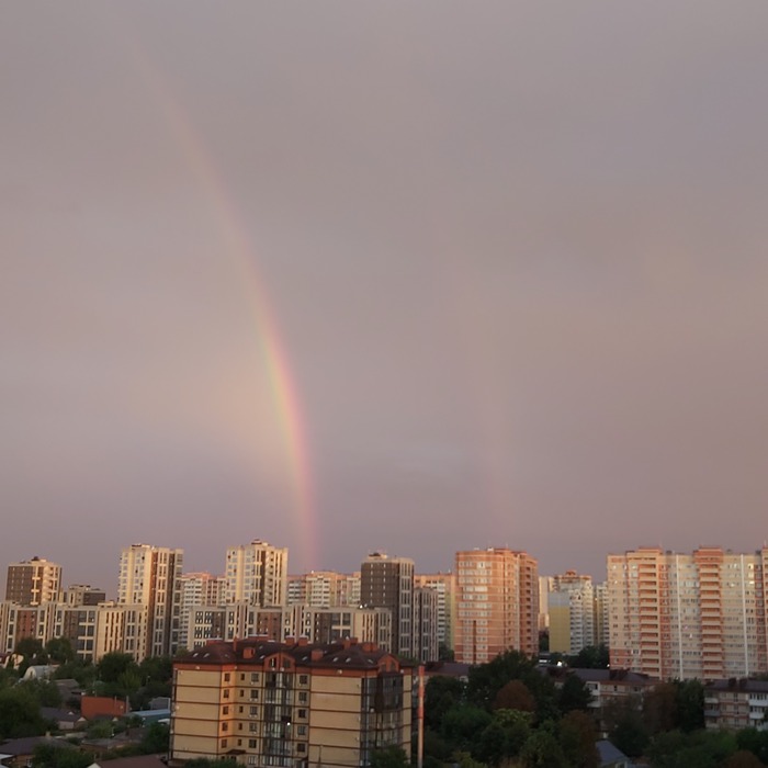 Однако радуге быть) и двум..без дождей...