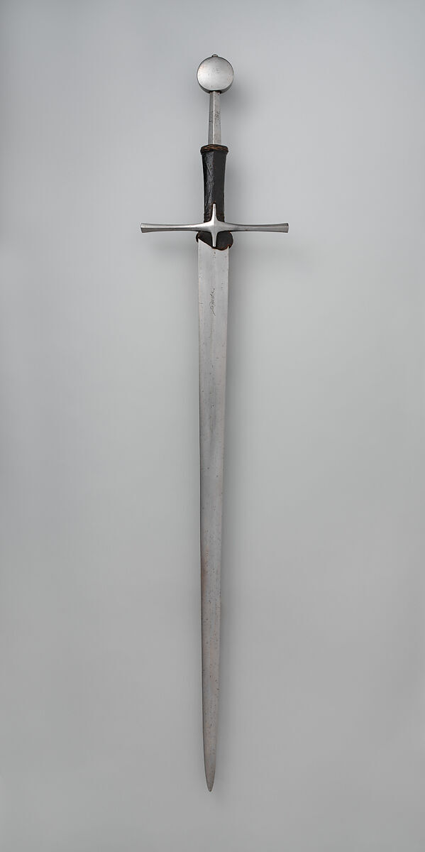 Полуторный меч. Европа, возможно Англия, XV век. The Metropolitan Museum of Art.