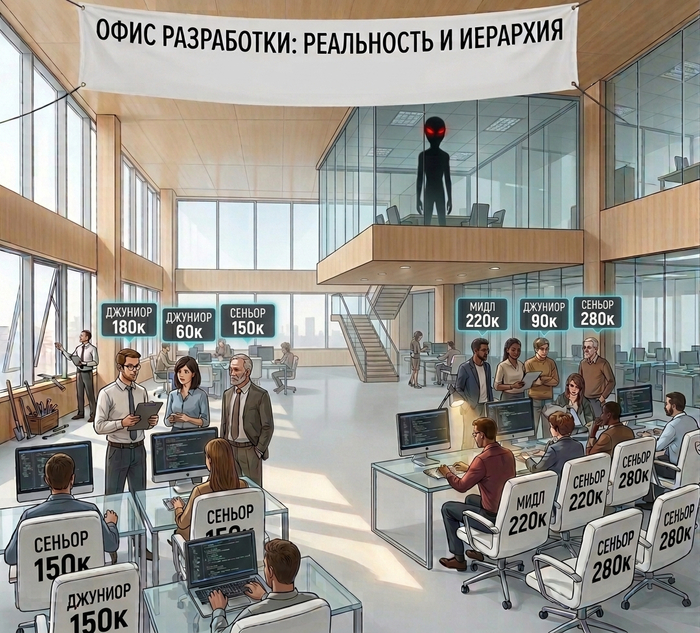 Офис типичной крупной ИТ-компании, говорят что Яндекс. Но это не точно ;)