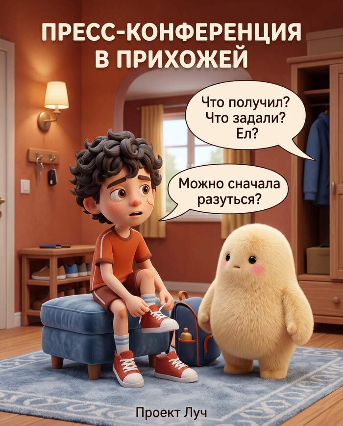 Пресс-конференция в прихожей