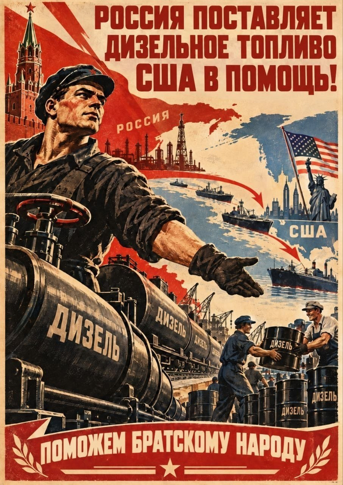 На самом деле - нет. Скорее всего, дизель пойдёт в Азию.