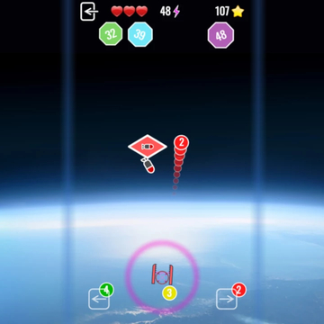 Уничтожай космический мусор из орбитального рельсотрона и прокачивай арифметический навык.