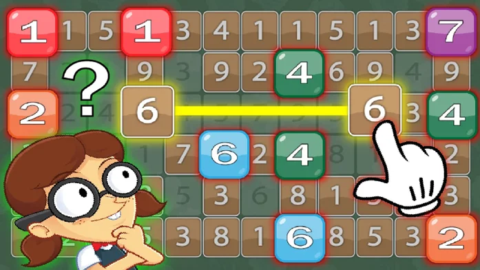 Цифры найди 10 или пару! на Пикабу Игры