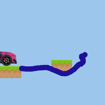 Нарисуй Смертельный Спуск - головоломка с физикой: рисуйте дорогу для спортивной машины, чтобы доехать до монетки. Испытайте навыки рисования и логики!