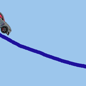 Нарисуй Смертельный Спуск - головоломка с физикой: рисуйте дорогу для спортивной машины, чтобы доехать до монетки. Испытайте навыки рисования и логики!