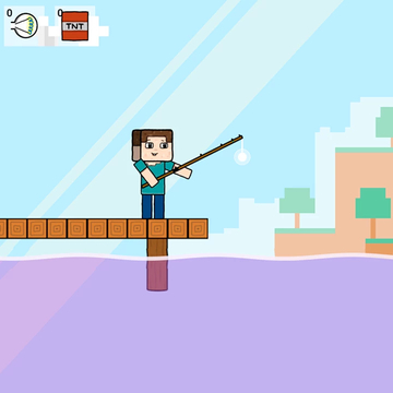 Бесплатная игра про рыбалку с Нубиком. Поймай всех рыб без регистрации и скачивания.