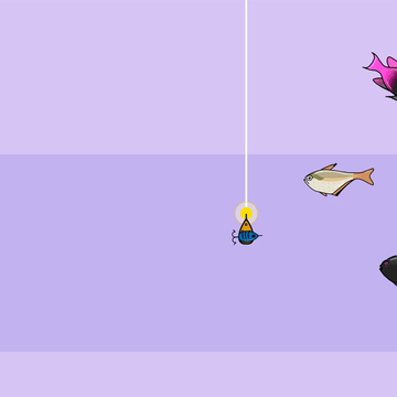 Бесплатная игра про рыбалку с Нубиком. Поймай всех рыб без регистрации и скачивания.