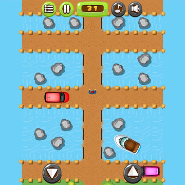 Вам нужно добраться до своей машины через все дороги, которые будут на вашем пути!