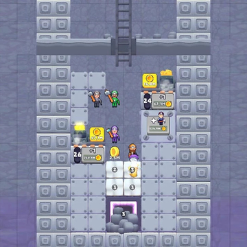 Копай и объединяй!
Выкопай самую глубокую шахту и добывай алмазы!
Нанимай шахтеров и прокачивай их с помощью мердж механики!
Соедини шахтеров! Золотая ферма!