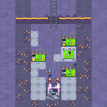 Копай и объединяй!
Выкопай самую глубокую шахту и добывай алмазы!
Нанимай шахтеров и прокачивай их с помощью мердж механики!
Соедини шахтеров! Золотая ферма!