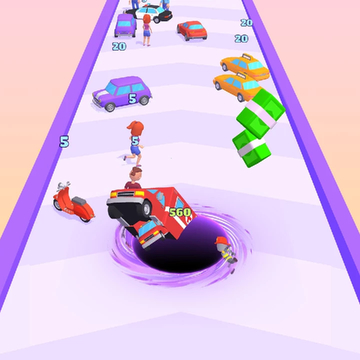 Вам предстоит управлять черной дырой, съедать все на своем пути, чтобы вырасти до огромных размеров! Улучшайте свою черную дыру, чтобы получить преимущество! Люди, машины, огромные здания... А может, попробуем съесть планету? Черная дыра поглощает машины!