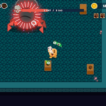 Это захватывающая 2D рогалик, аркадный шутер и динамичная игра. Исследуйте уникальные уровни, уничтожайте врагов, собирайте монеты и прокачивайте своего персонажа.