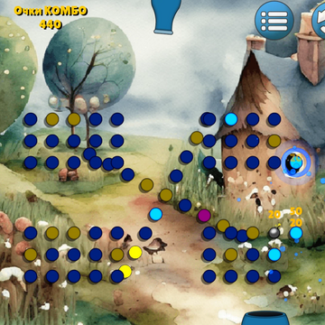 Ballpoint - увлекательная игра в стиле Arkanoid, в которой необходимо стрелять шариками из пушки и поразить все цели. Красочные фоны, разнообразные уровни, много вариаций уровней и бонусов. Попробуйте пройти все уровни!