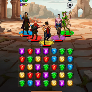 Погрузитесь в увлекательный мир, где вас ждут уникальные герои, строительство собственной цитадели и захватывающие бои в формате «три в ряд»!  Откройте новые горизонты в жанре РПГ.