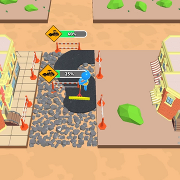 Постройте качественные дороги и станьте титаном дорожного строительства в городе! Улучшайте оборудование, нанимайте помощников и продвигайте ваш город вперед в этой захватывающей 3D браузерной игре по строительству дорог!