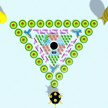  В игре Чёрная Дыра Атакует ваша задача проста – собрать максимум оружия с помощью черной дыры пока не вышло время. И не расслабляйся – чем больше ты соберешь, тем больше у тебя шансов в борьбе с боссом! Не подведи – победишь босса, спасешь мир!