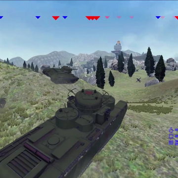 World tanks wars - танковый симулятор, где вам предстоит защищать свою базу от волн противника. Покупайте разнообразные танки, улучшайте характеристики, чтобы продержаться как можно дольше и бить рекорды!