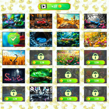 Перемещай части картинки и восстанавливай изначальный образ. Змеиные пазлы для всех возрастов – развивай мышление и развлекайся!