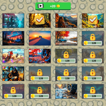 "Микс Пазл: Бездорожье" — соберите перемешанные изображения экстремальных приключений! Переставляйте блоки и восстанавливайте потрясающие сцены бездорожья.