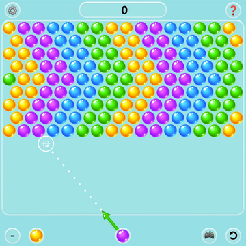 Классический бабл шутер с пузырьками