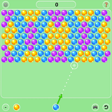 Классический бабл шутер с пузырьками