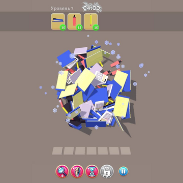 Возглавь лучшее агентство по сортировке вещей! Сортируй фрукты, пирожные и игрушки! Находи 3 одинаковых предмета и они исчезнут! Наведи порядок в 1000 уровнях этой увлекательной и красочной 3D головоломки!