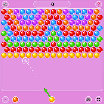 Классический бабл шутер с пузырьками