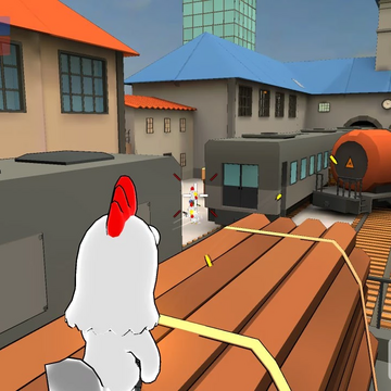 Погрузись в мир куриных перестрелок! Хватай пушку и пусть только перья останутся на месте твоих врагов!