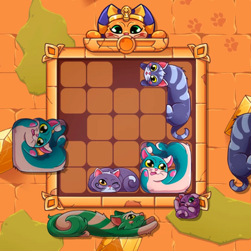 Решай головоломку с котиками!
