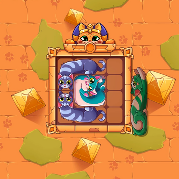 Решай головоломку с котиками!