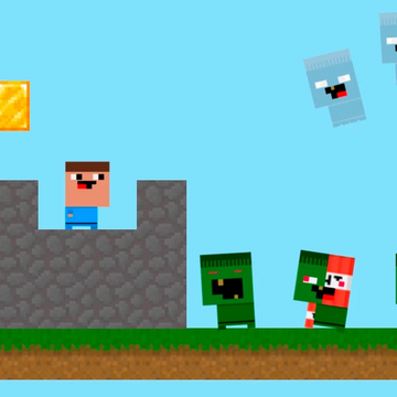 Постройте защищённую постройку и не дайте зомби съесть вас.