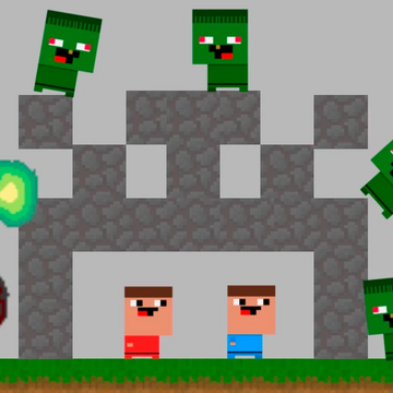 Постройте защищённую постройку и не дайте зомби съесть вас.