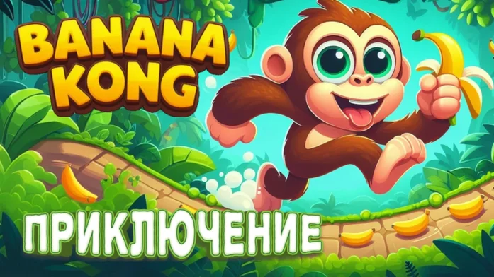 Banana Kong Приключение на Пикабу Игры