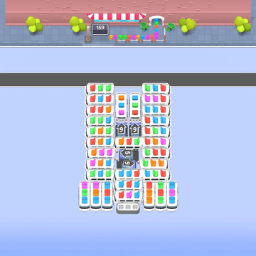 Меняй сиденья, собирай три одинаковых автобуса и отправляй их в путь!