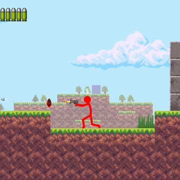 Помоги Стикману победить Крафтманов с помощью оружия