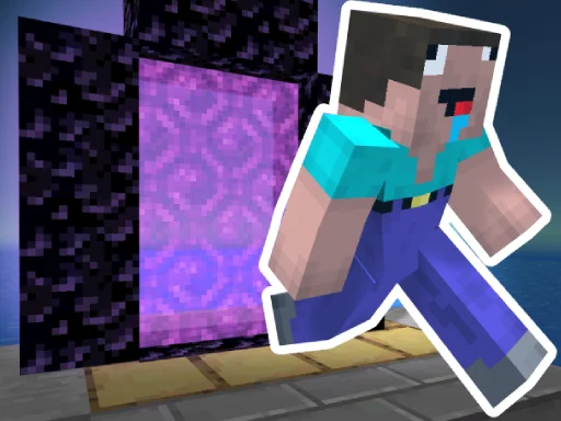 Нуб Стив Паркур на Пикабу Игры