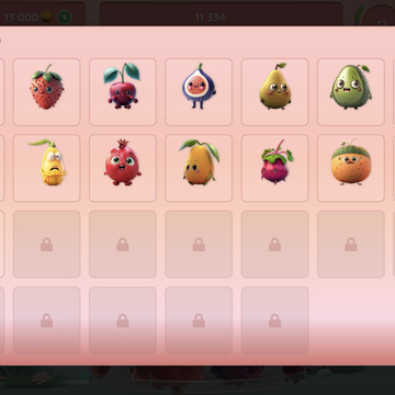 Соединяй фрукты с яркими характерами. Открой всю книгу!