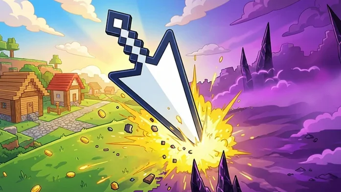 Курсор против Майна: Защита Дома на Пикабу Игры