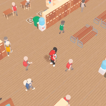 "Симулятор школы: Моя школа" - это игра, в которой необходимо управлять школой, открывать новые классы, туалеты, столовую, и помогать школьникам учиться.