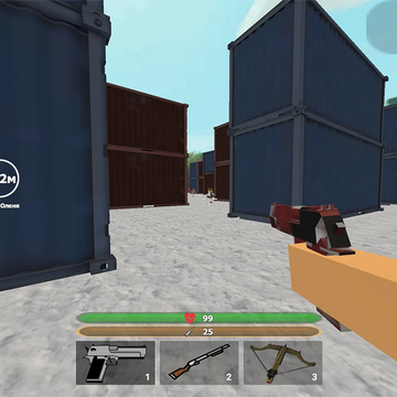 🦌 Спаси Оленя 3D — ФПС шутер в стиле кубиков: 99 ночей, полиция и СВАТ, арбалет, дробовик, уровни и побег на машине 🚗💥